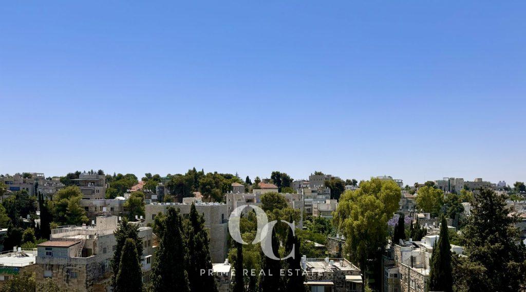 Luxury real estate on a quiet residential street in Rechavia, Jerusalem