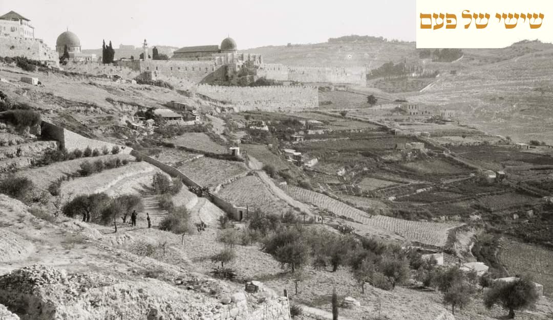 The City of David and the Temple Mount in 1900
