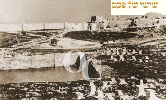 The Mamilla Pool, photographed in 1856.